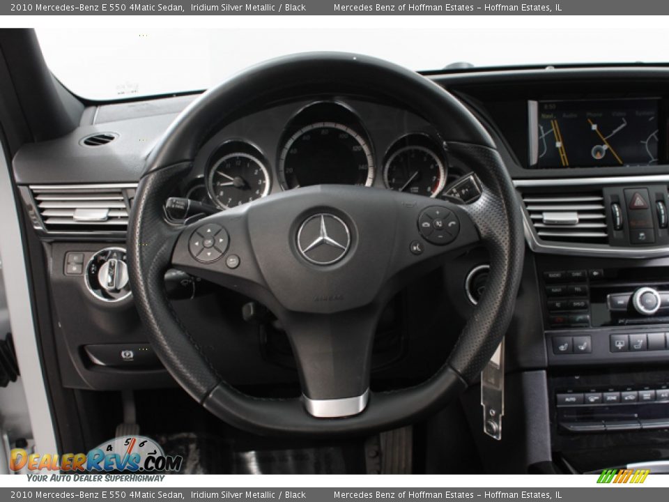 2010 Mercedes-Benz E 550 4Matic Sedan Iridium Silver Metallic / Black Photo #7