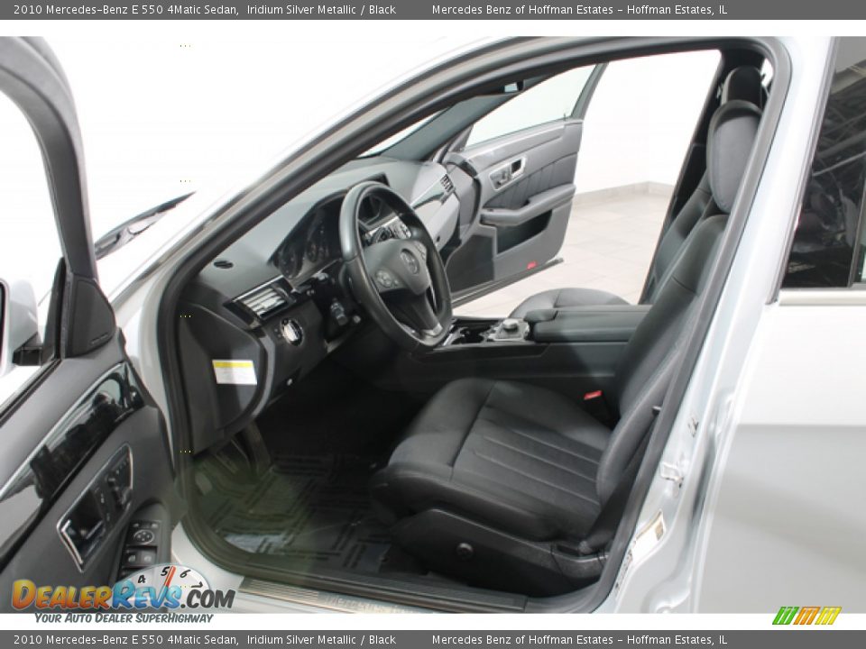 2010 Mercedes-Benz E 550 4Matic Sedan Iridium Silver Metallic / Black Photo #18