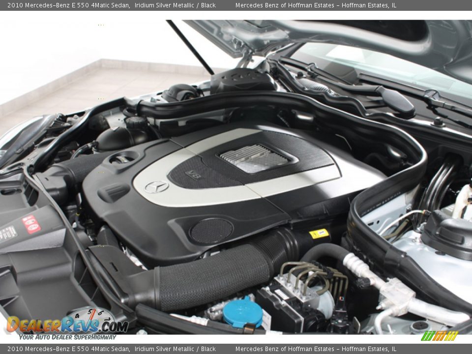 2010 Mercedes-Benz E 550 4Matic Sedan Iridium Silver Metallic / Black Photo #24
