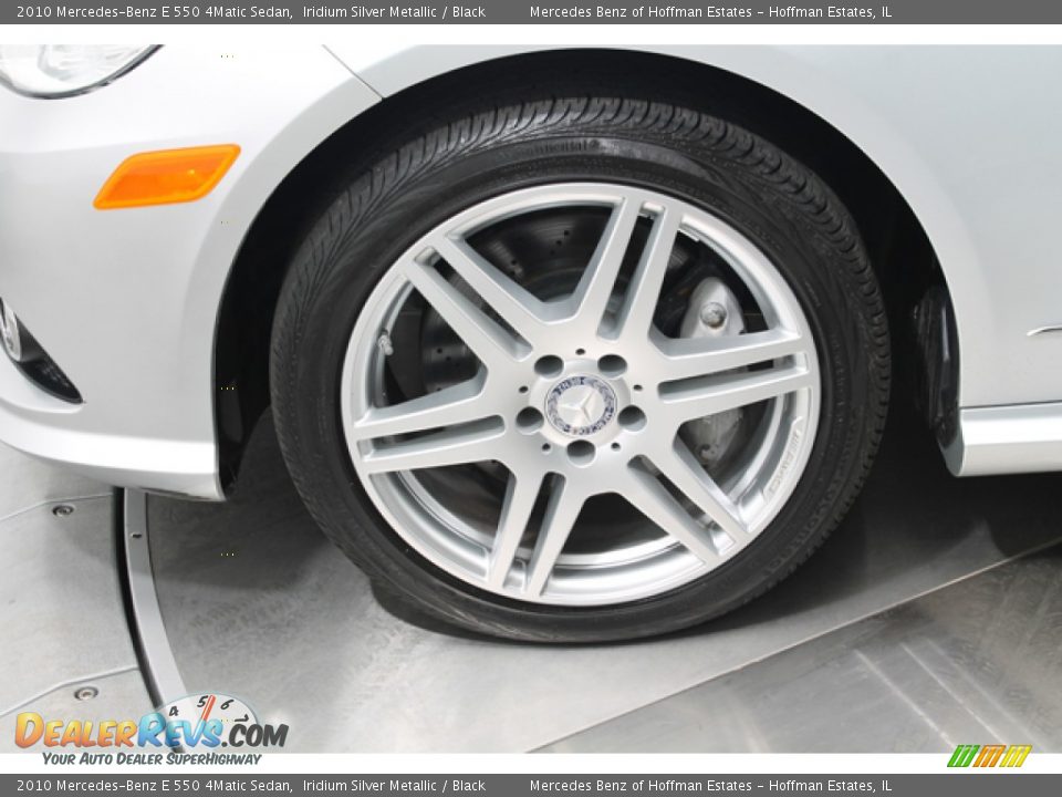 2010 Mercedes-Benz E 550 4Matic Sedan Iridium Silver Metallic / Black Photo #27