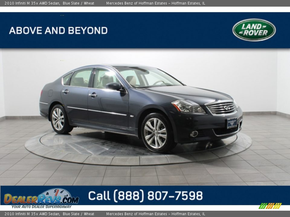 2010 Infiniti M 35x AWD Sedan Blue Slate / Wheat Photo #1