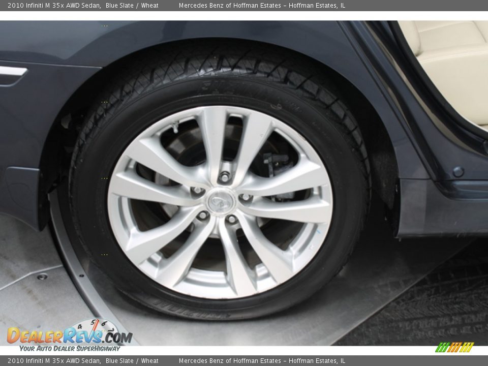 2010 Infiniti M 35x AWD Sedan Blue Slate / Wheat Photo #28