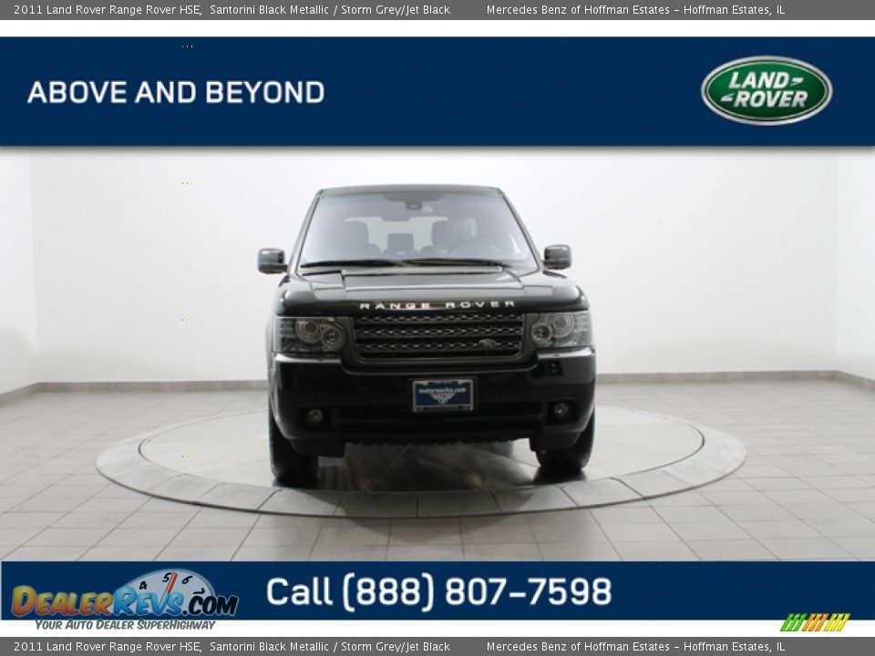 2011 Land Rover Range Rover HSE Santorini Black Metallic / Storm Grey/Jet Black Photo #3