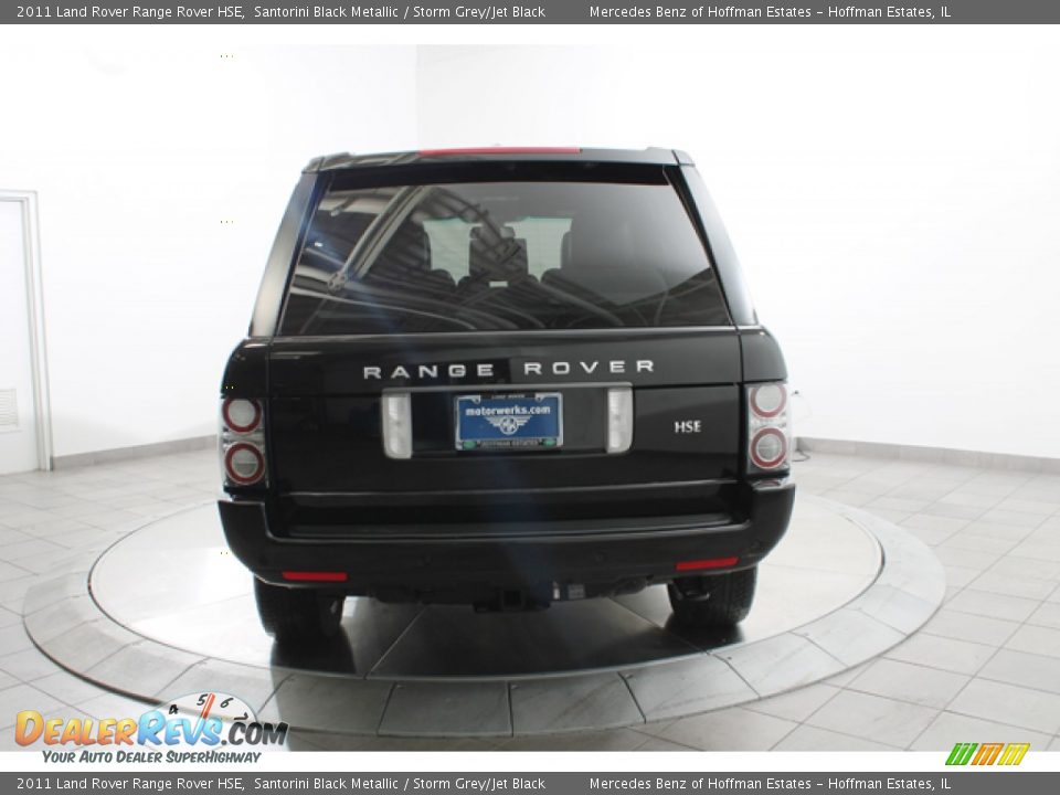 2011 Land Rover Range Rover HSE Santorini Black Metallic / Storm Grey/Jet Black Photo #4
