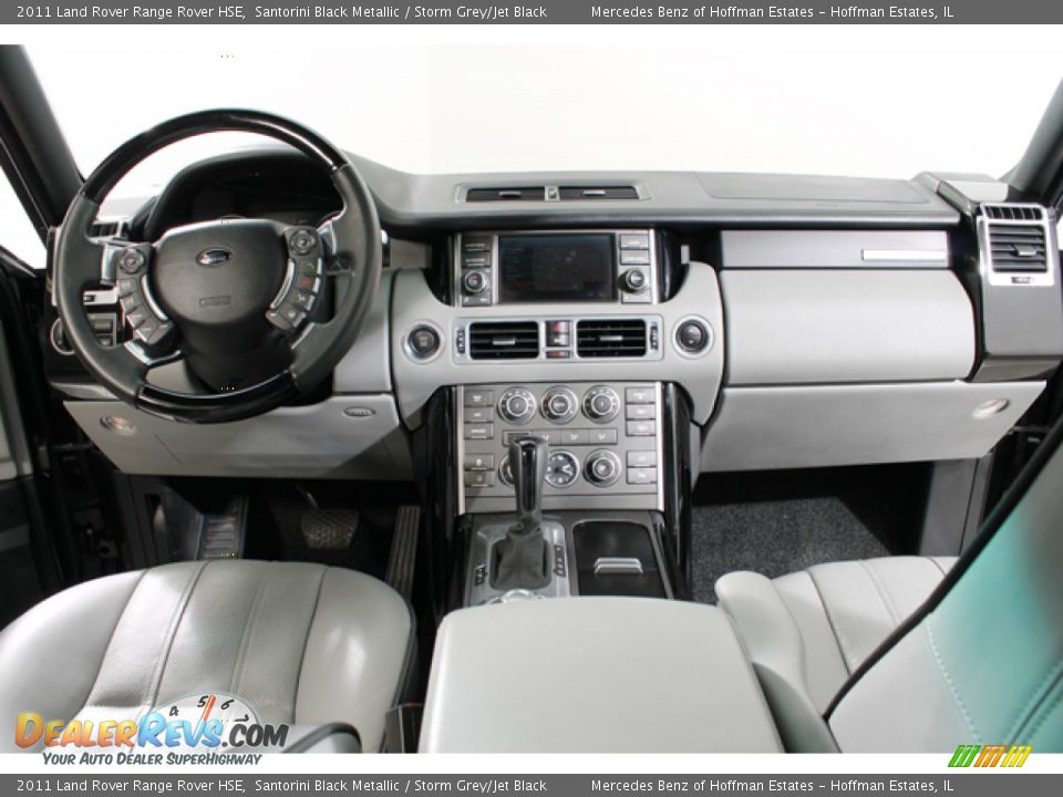 2011 Land Rover Range Rover HSE Santorini Black Metallic / Storm Grey/Jet Black Photo #6