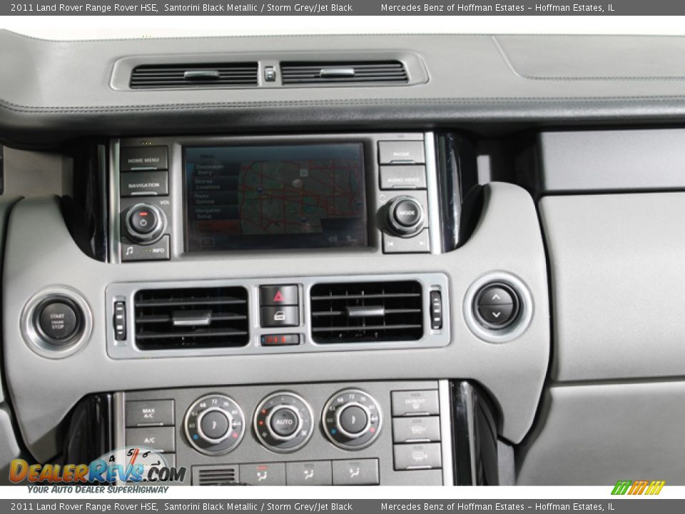 2011 Land Rover Range Rover HSE Santorini Black Metallic / Storm Grey/Jet Black Photo #10