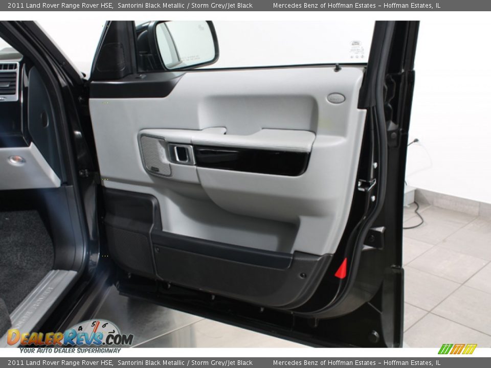 2011 Land Rover Range Rover HSE Santorini Black Metallic / Storm Grey/Jet Black Photo #13
