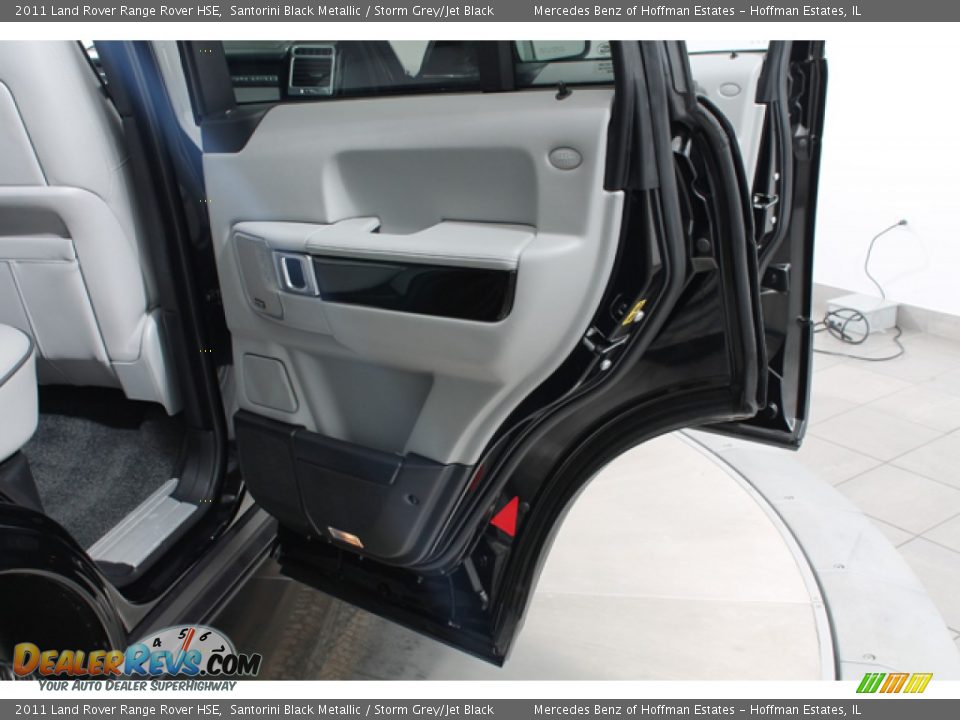 2011 Land Rover Range Rover HSE Santorini Black Metallic / Storm Grey/Jet Black Photo #14