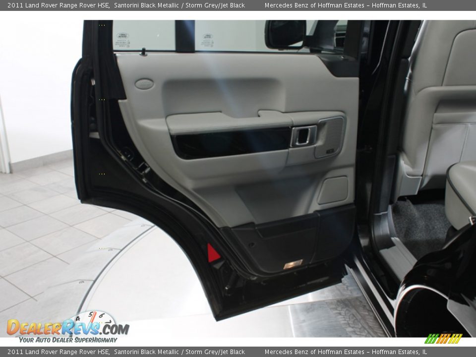 2011 Land Rover Range Rover HSE Santorini Black Metallic / Storm Grey/Jet Black Photo #15