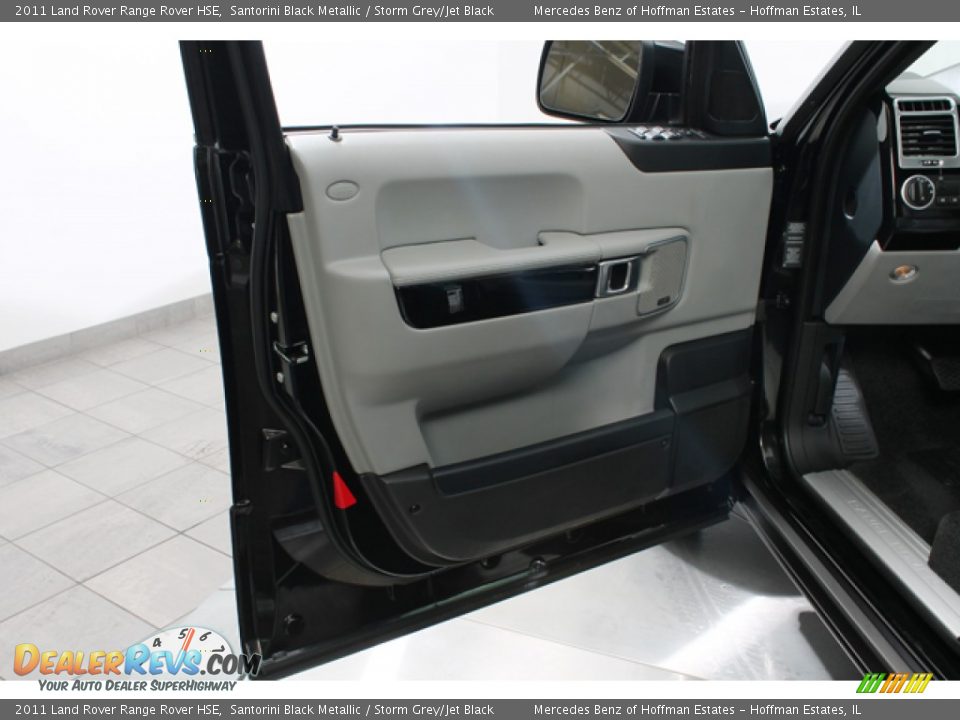 2011 Land Rover Range Rover HSE Santorini Black Metallic / Storm Grey/Jet Black Photo #16