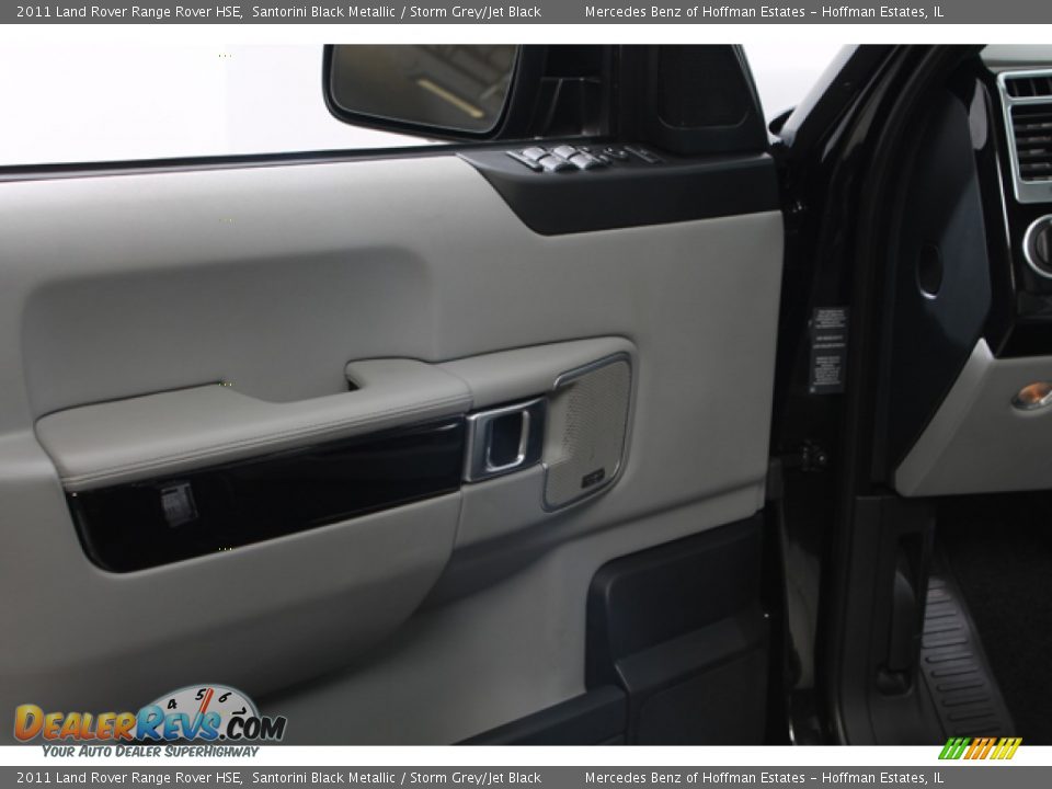 2011 Land Rover Range Rover HSE Santorini Black Metallic / Storm Grey/Jet Black Photo #17