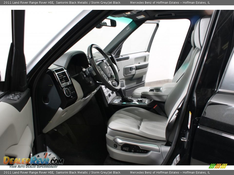 2011 Land Rover Range Rover HSE Santorini Black Metallic / Storm Grey/Jet Black Photo #18