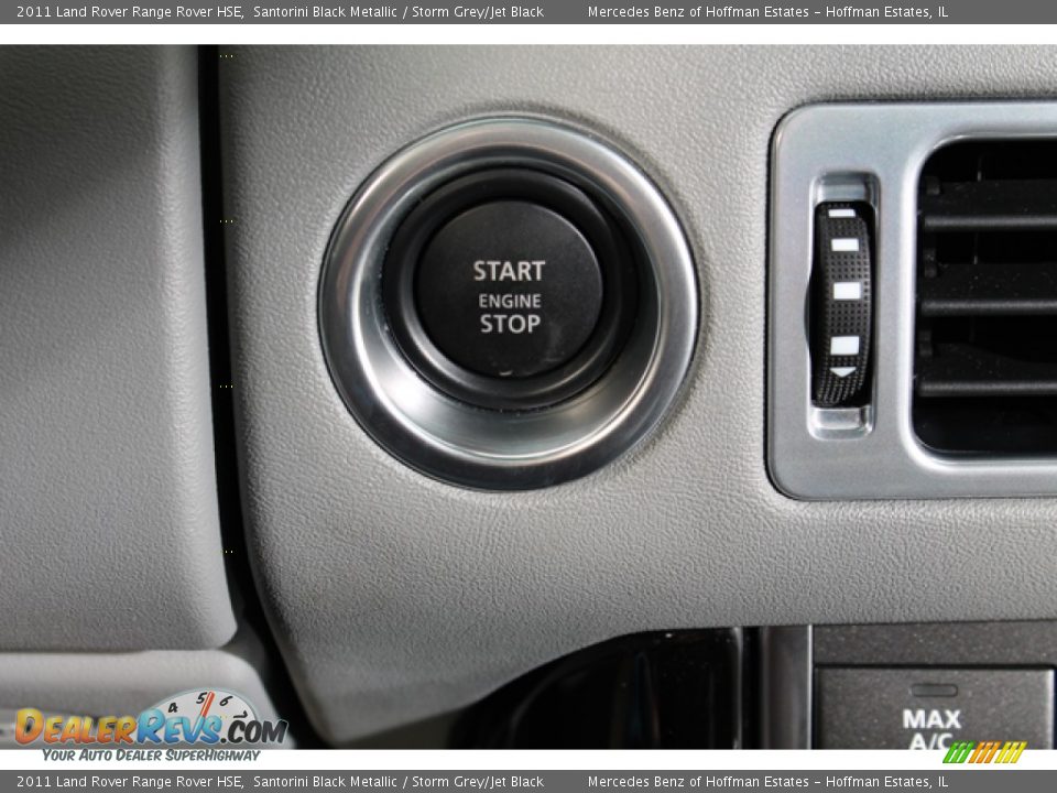 2011 Land Rover Range Rover HSE Santorini Black Metallic / Storm Grey/Jet Black Photo #21