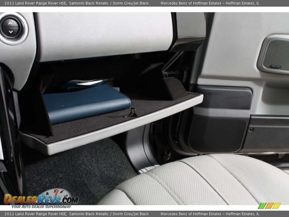 2011 Land Rover Range Rover HSE Santorini Black Metallic / Storm Grey/Jet Black Photo #22