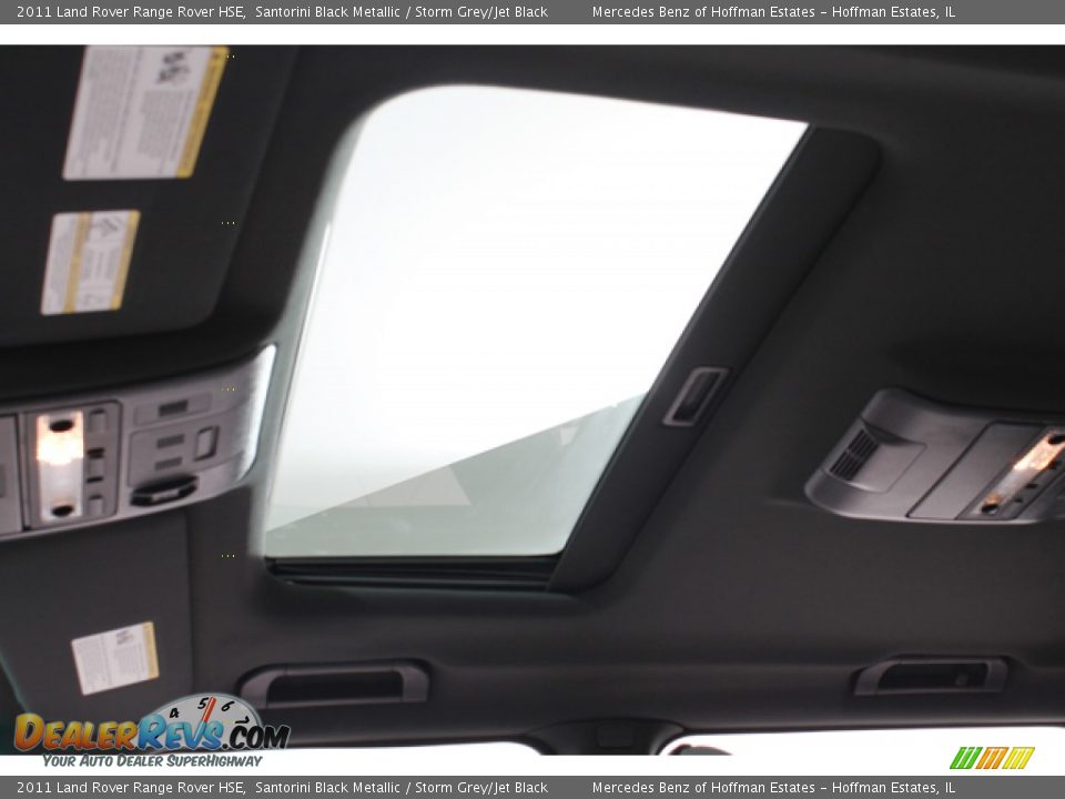 2011 Land Rover Range Rover HSE Santorini Black Metallic / Storm Grey/Jet Black Photo #24