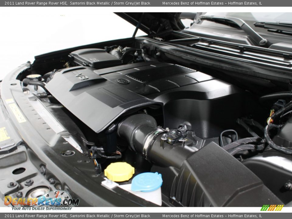 2011 Land Rover Range Rover HSE Santorini Black Metallic / Storm Grey/Jet Black Photo #25