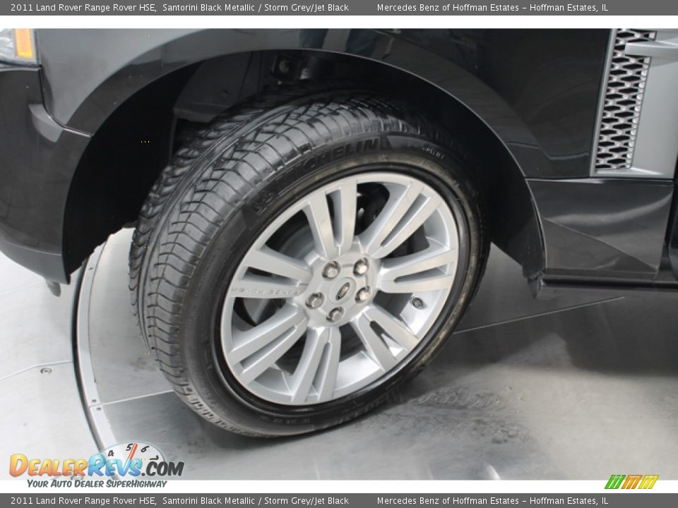 2011 Land Rover Range Rover HSE Santorini Black Metallic / Storm Grey/Jet Black Photo #27