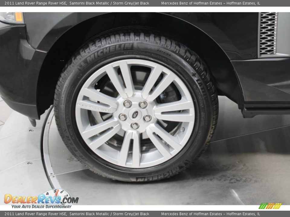 2011 Land Rover Range Rover HSE Santorini Black Metallic / Storm Grey/Jet Black Photo #28