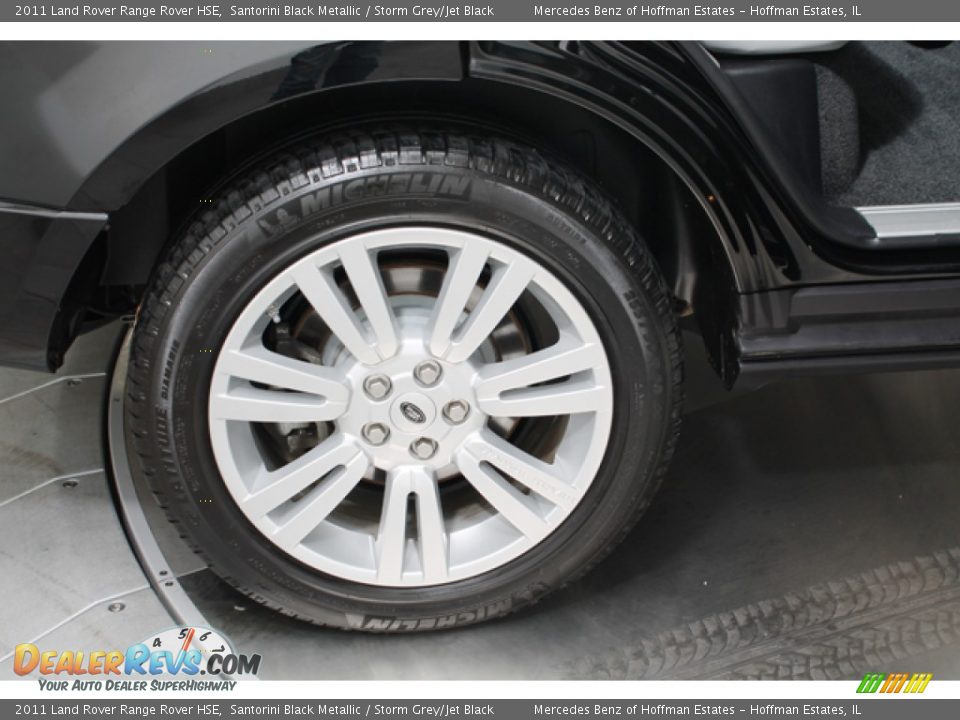 2011 Land Rover Range Rover HSE Santorini Black Metallic / Storm Grey/Jet Black Photo #29
