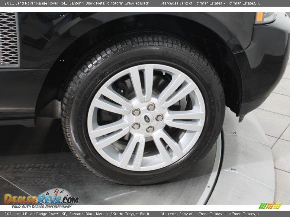 2011 Land Rover Range Rover HSE Santorini Black Metallic / Storm Grey/Jet Black Photo #30