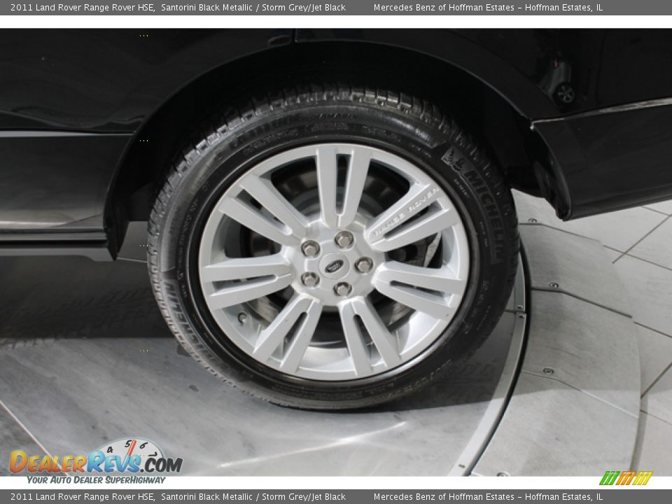 2011 Land Rover Range Rover HSE Santorini Black Metallic / Storm Grey/Jet Black Photo #31