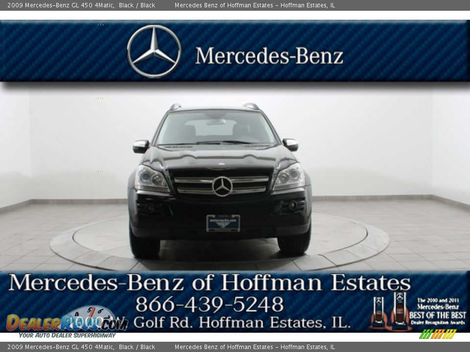 2009 Mercedes-Benz GL 450 4Matic Black / Black Photo #3