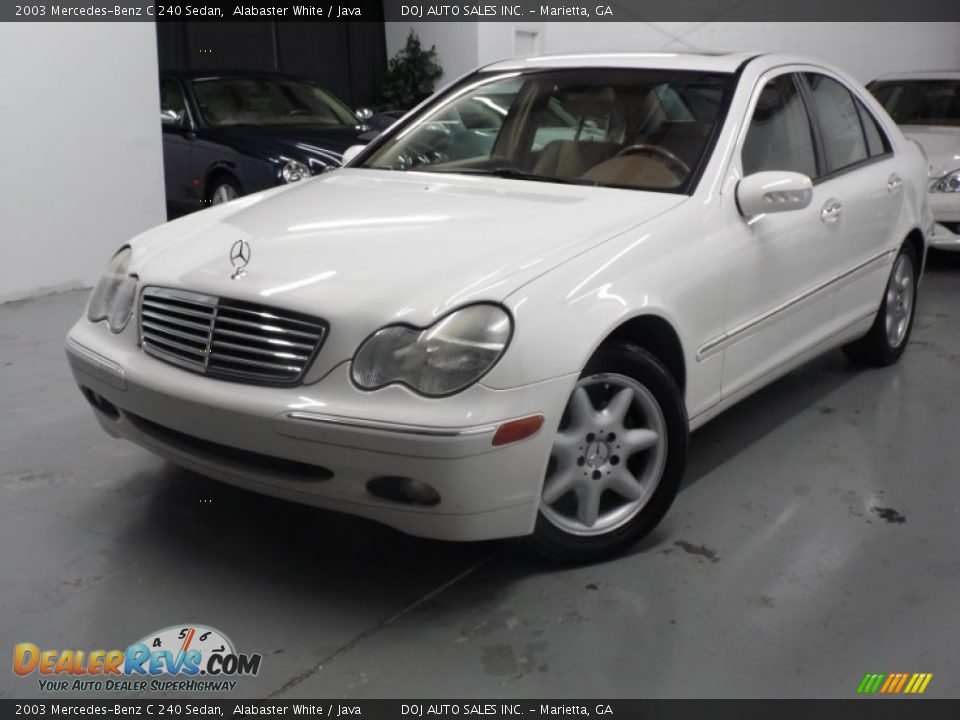 2003 Mercedes-Benz C 240 Sedan Alabaster White / Java Photo #1