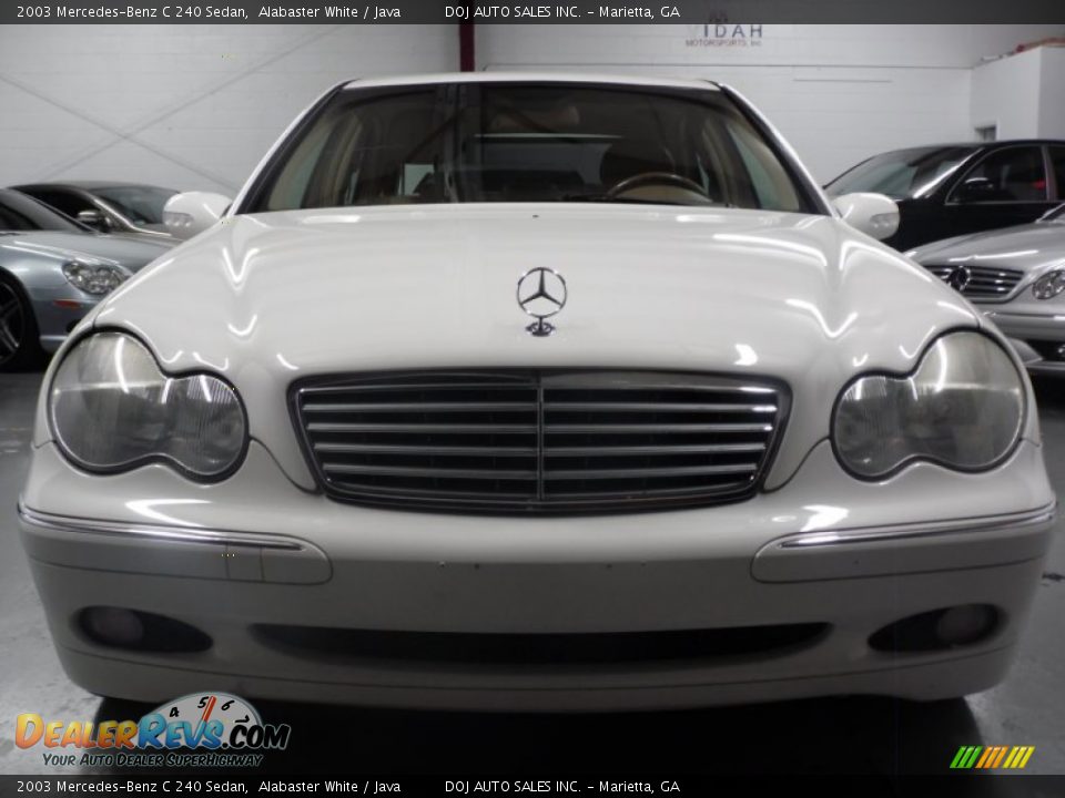 2003 Mercedes-Benz C 240 Sedan Alabaster White / Java Photo #5