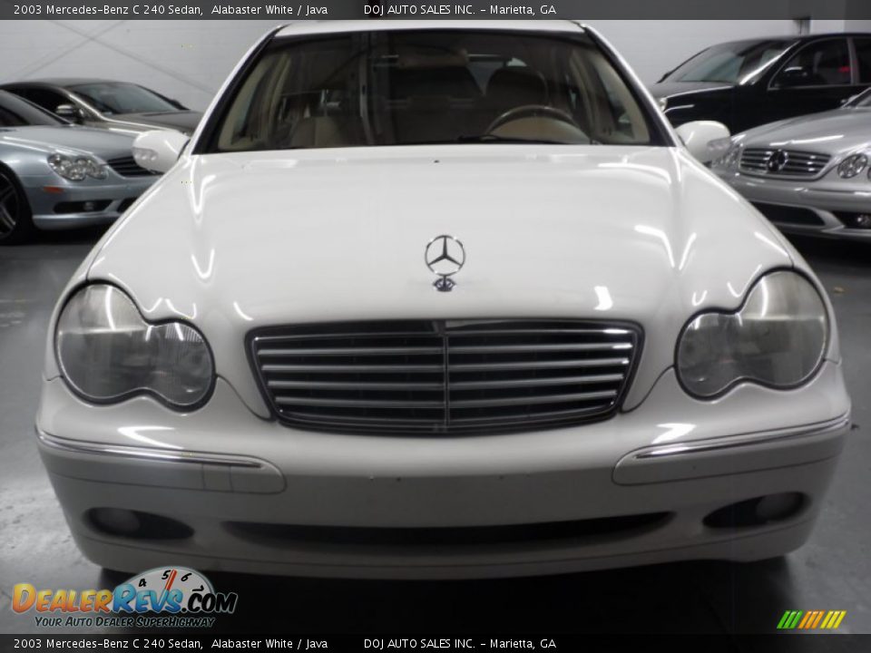 2003 Mercedes-Benz C 240 Sedan Alabaster White / Java Photo #6