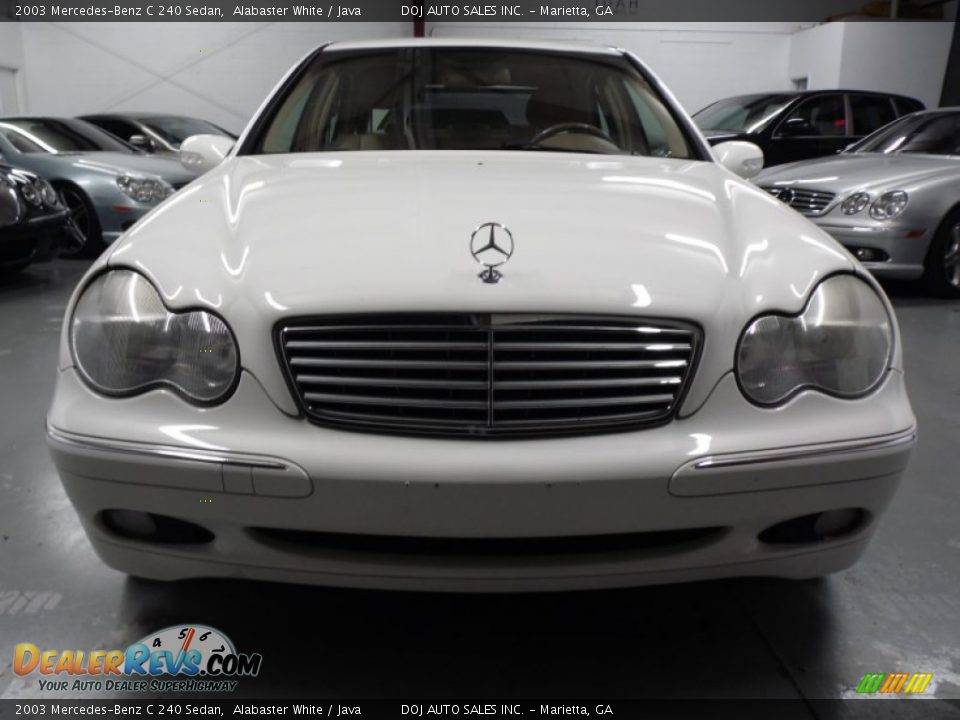 2003 Mercedes-Benz C 240 Sedan Alabaster White / Java Photo #7