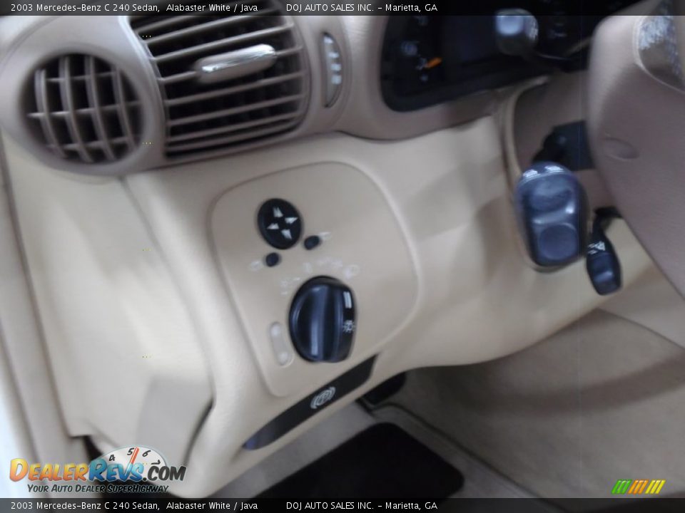 2003 Mercedes-Benz C 240 Sedan Alabaster White / Java Photo #23