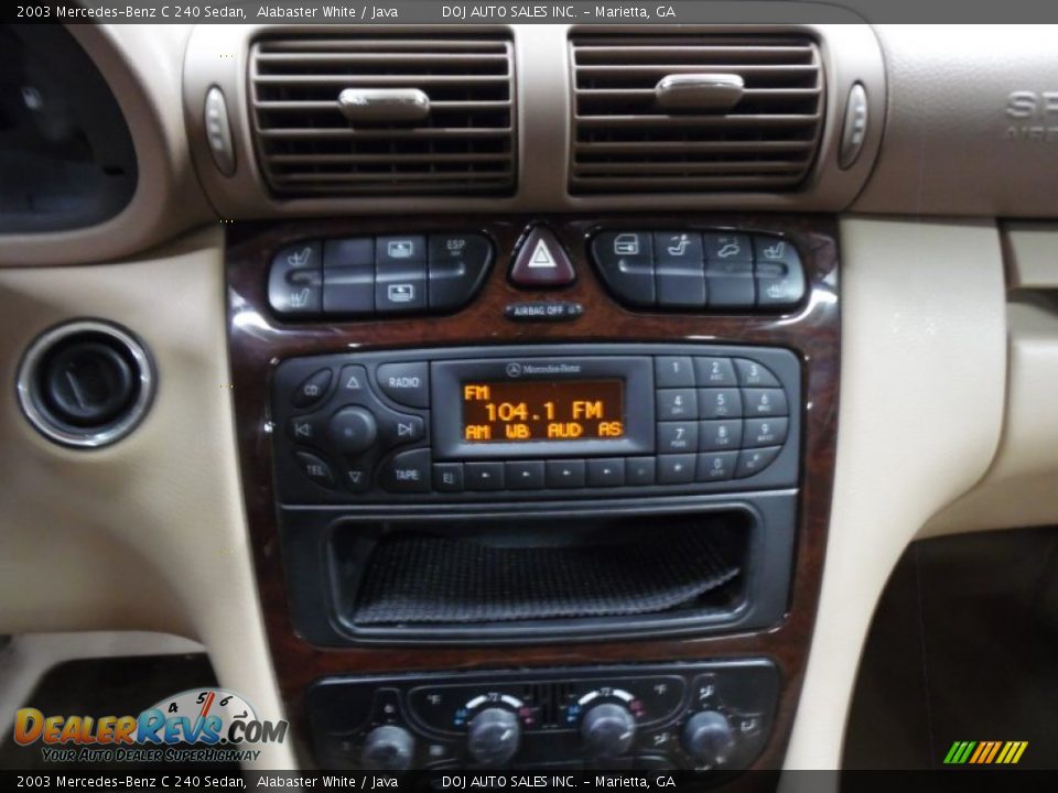 2003 Mercedes-Benz C 240 Sedan Alabaster White / Java Photo #27