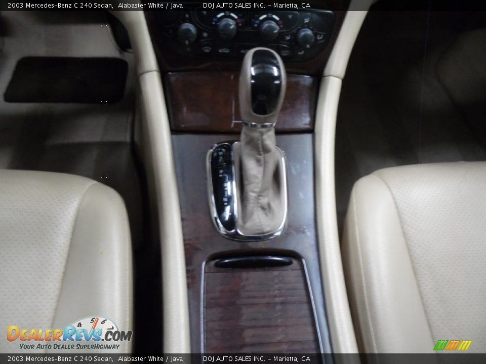 2003 Mercedes-Benz C 240 Sedan Alabaster White / Java Photo #28