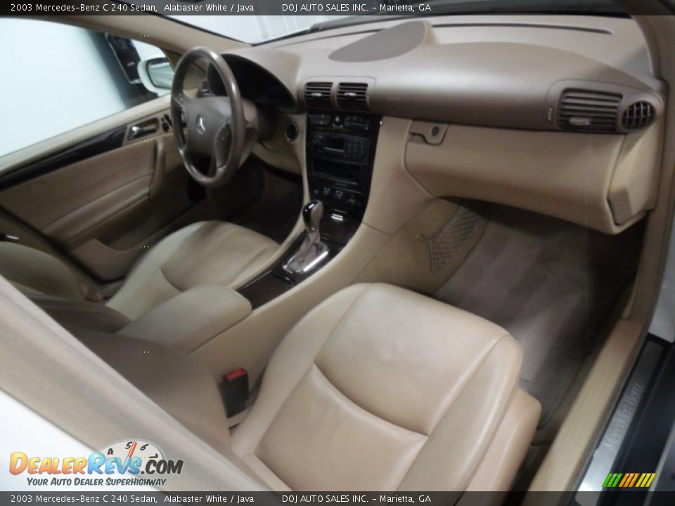2003 Mercedes-Benz C 240 Sedan Alabaster White / Java Photo #32