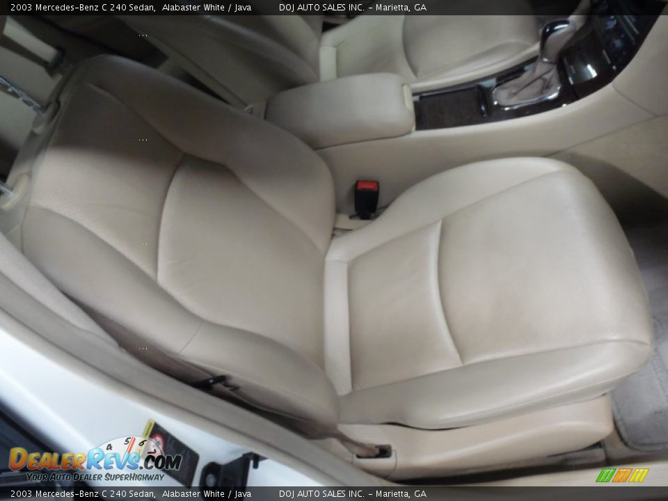2003 Mercedes-Benz C 240 Sedan Alabaster White / Java Photo #33