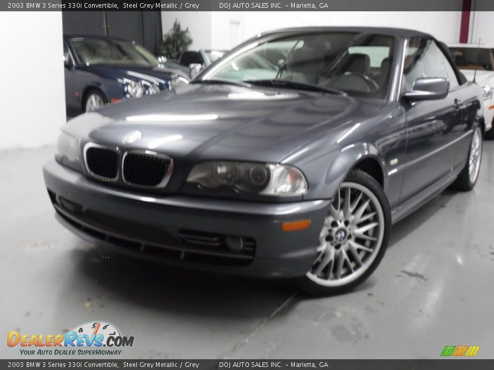 2003 BMW 3 Series 330i Convertible Steel Grey Metallic / Grey Photo #1