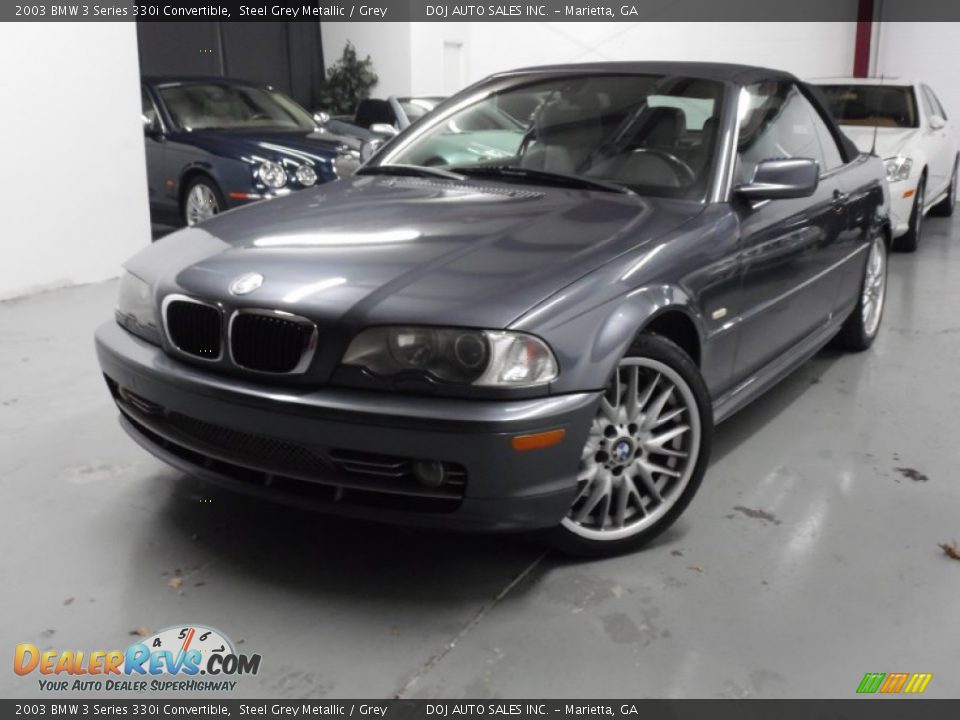 2003 BMW 3 Series 330i Convertible Steel Grey Metallic / Grey Photo #2