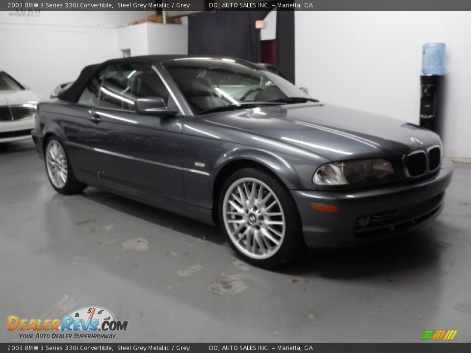 2003 BMW 3 Series 330i Convertible Steel Grey Metallic / Grey Photo #5