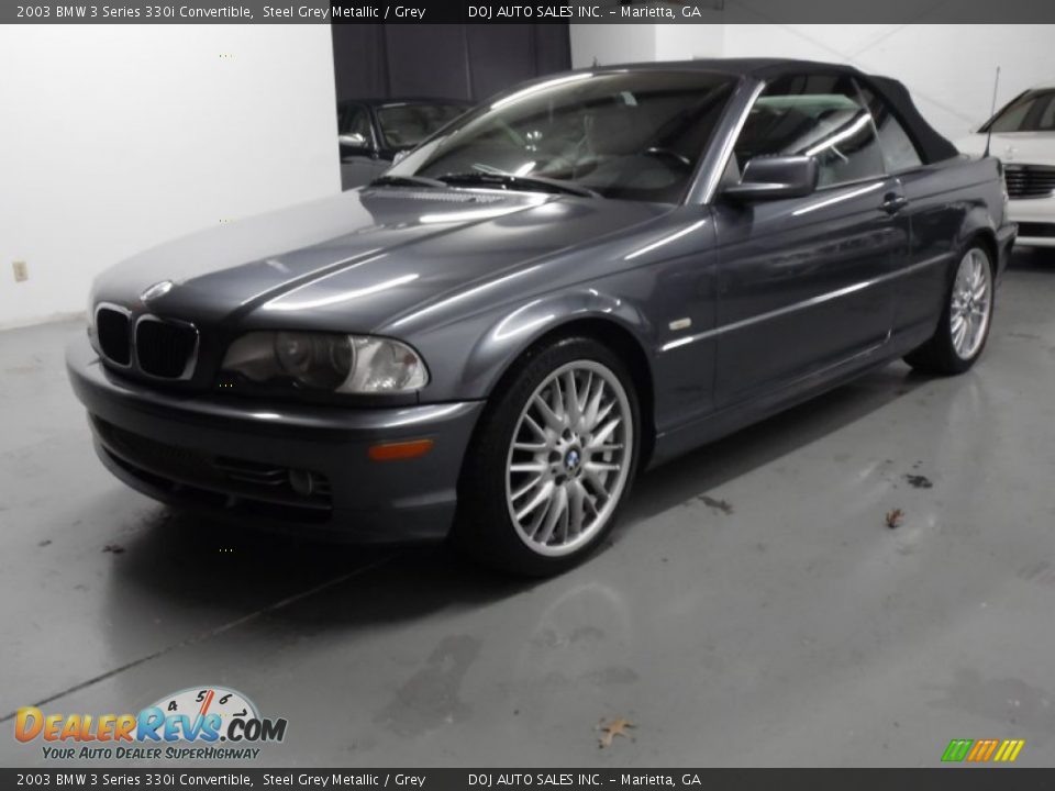 2003 BMW 3 Series 330i Convertible Steel Grey Metallic / Grey Photo #6