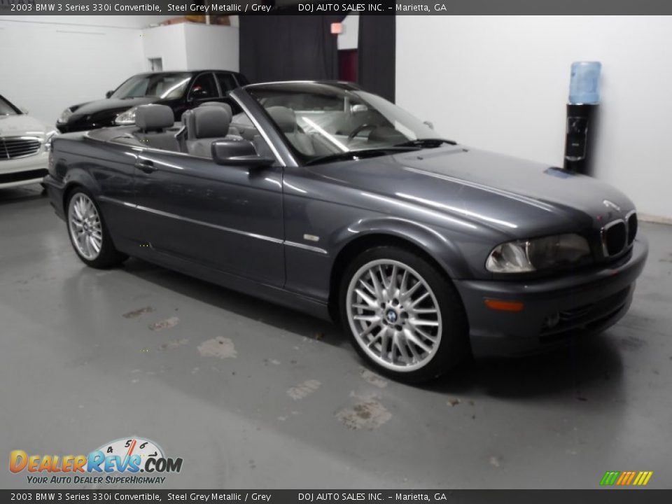 2003 BMW 3 Series 330i Convertible Steel Grey Metallic / Grey Photo #7