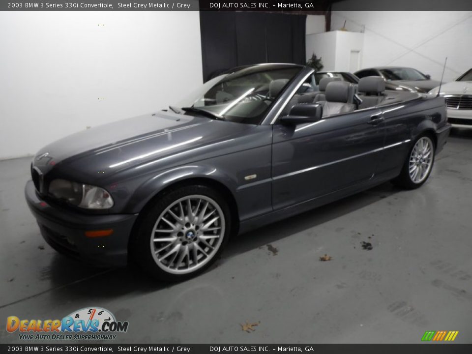 2003 BMW 3 Series 330i Convertible Steel Grey Metallic / Grey Photo #8