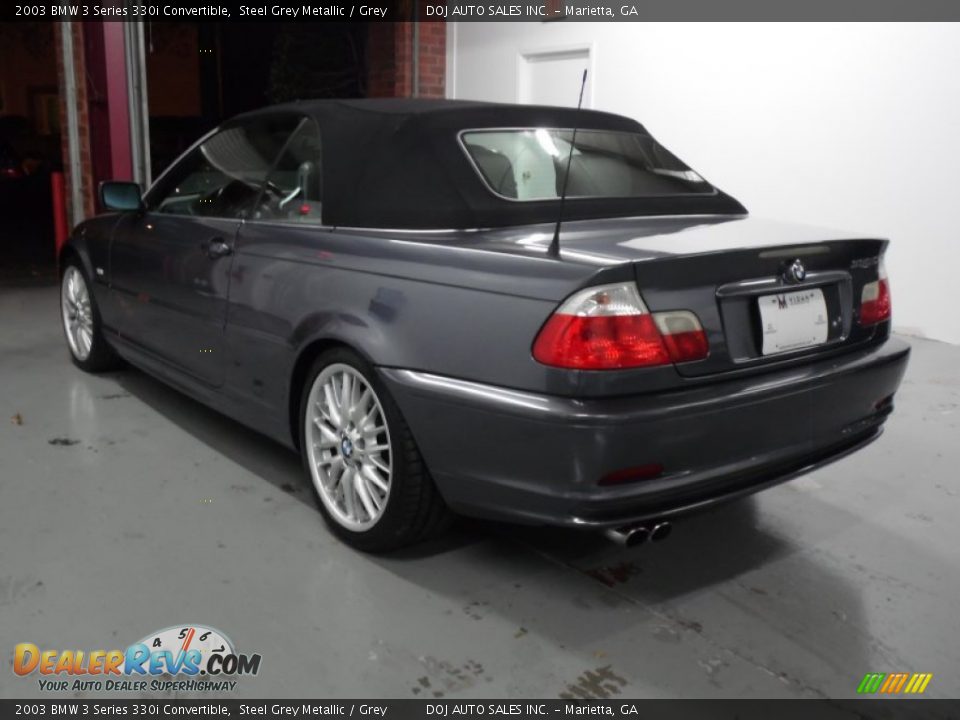 2003 BMW 3 Series 330i Convertible Steel Grey Metallic / Grey Photo #11