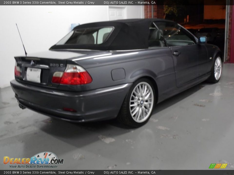 2003 BMW 3 Series 330i Convertible Steel Grey Metallic / Grey Photo #12