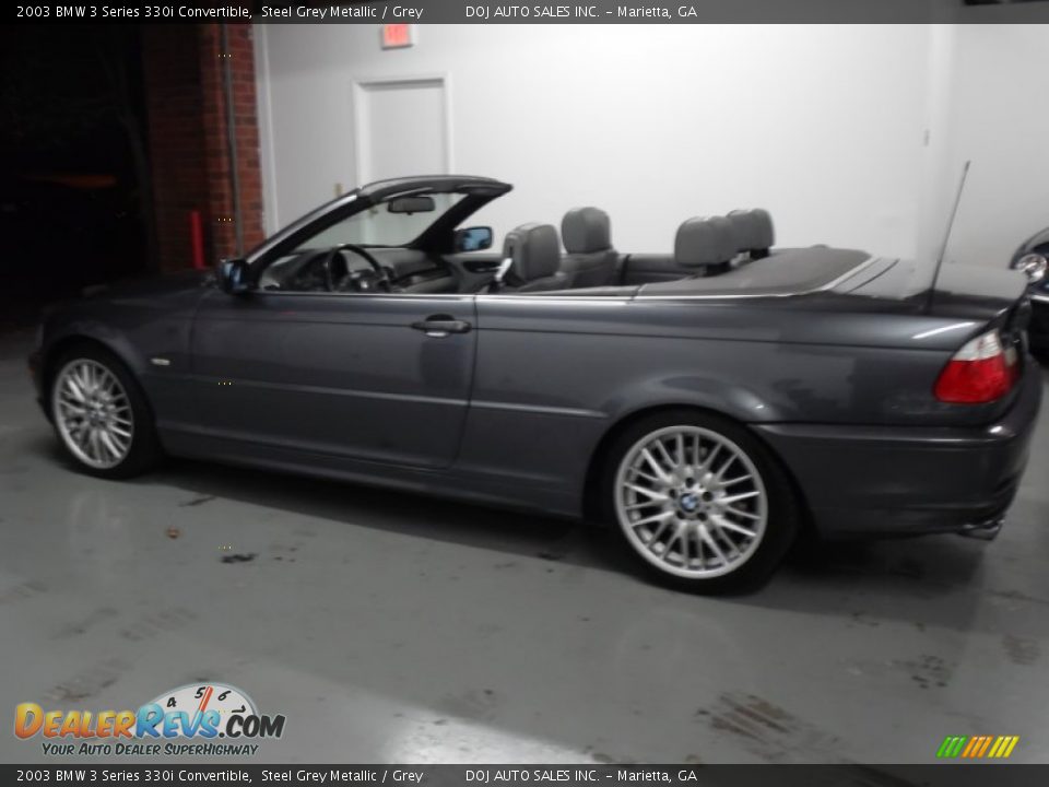 2003 BMW 3 Series 330i Convertible Steel Grey Metallic / Grey Photo #15