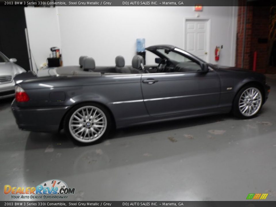 2003 BMW 3 Series 330i Convertible Steel Grey Metallic / Grey Photo #16