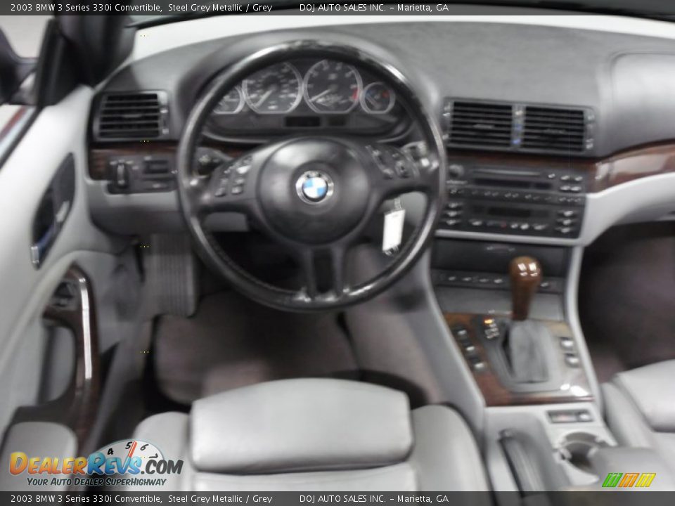 2003 BMW 3 Series 330i Convertible Steel Grey Metallic / Grey Photo #20
