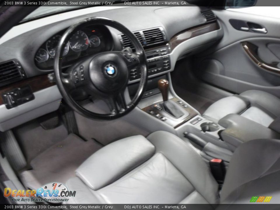 Grey Interior - 2003 BMW 3 Series 330i Convertible Photo #22