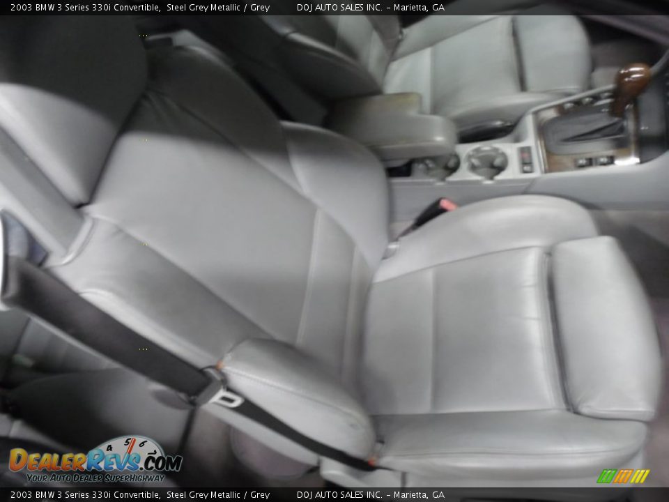 2003 BMW 3 Series 330i Convertible Steel Grey Metallic / Grey Photo #24