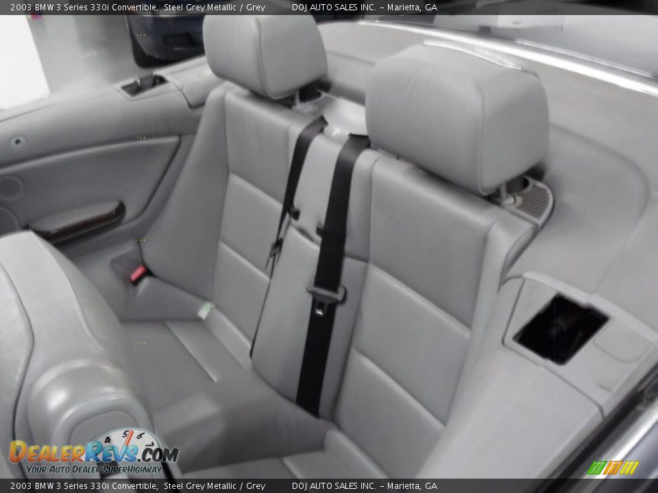 2003 BMW 3 Series 330i Convertible Steel Grey Metallic / Grey Photo #26