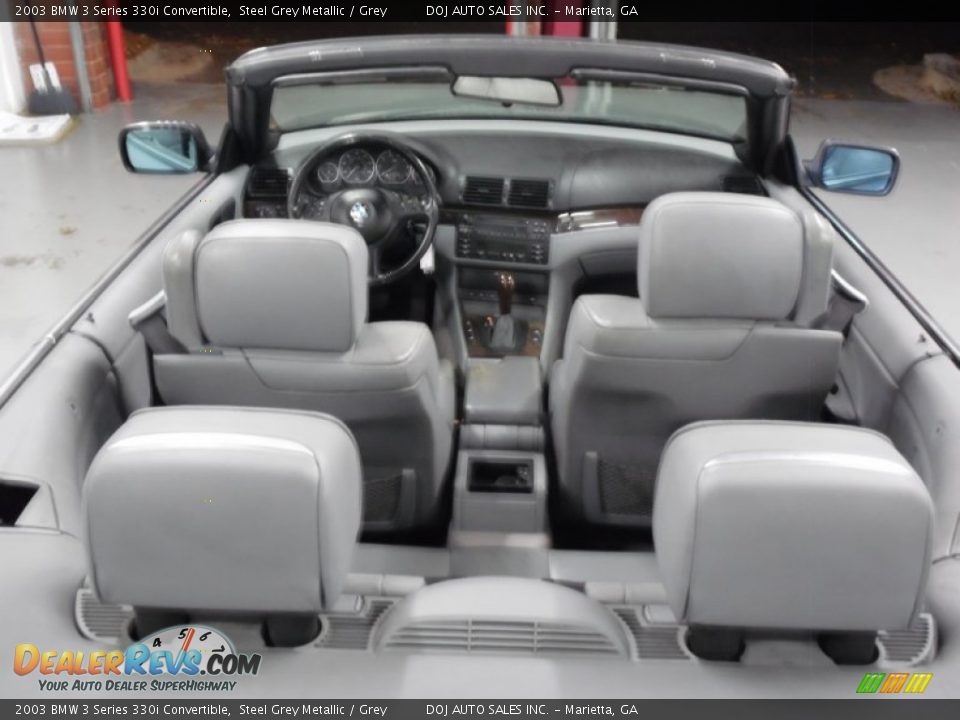 2003 BMW 3 Series 330i Convertible Steel Grey Metallic / Grey Photo #27